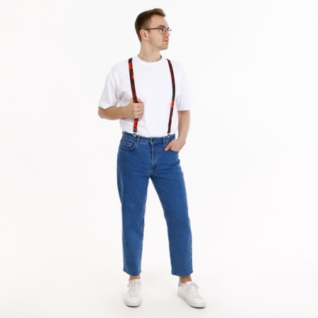 Adults adults, width 2.5 cm, black/red color-4