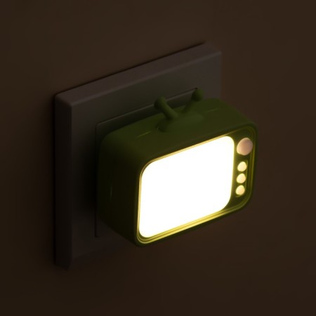 Nightlight "TV" LED Green 7x7x6.5 cm-6