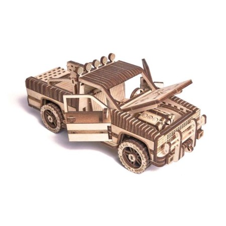 Mechanical 3D puzzle made of wood "Pickup WT-1500"-8