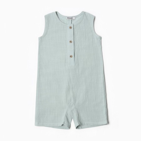 Minaku-sleeveless kites, the color is gray-green, size 74-80
