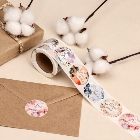 Stickers for flowers and gifts "for you", 4.4 x 4.4 cm, 252 pcs.-1