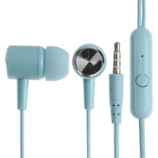 Headphones CB-51, wired, vacuum, microphone, 1 m, jack 3.5 mm, blue