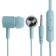 Headphones CB-51, wired, vacuum, microphone, 1 m, jack 3.5 mm, blue