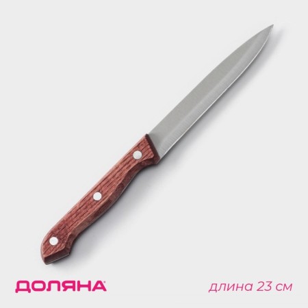 Knife Kitchen shade ecology, blade 12.5 cm, brown color