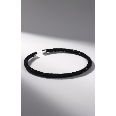 Chatter's necklace, black color, 30 cm-1