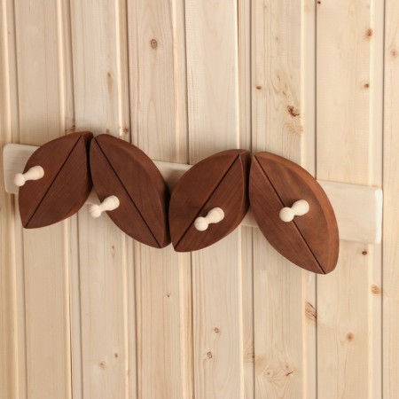 Wooden hanger "Coffee", 55x13.5x 9 cm, thermo, 4 kr-1