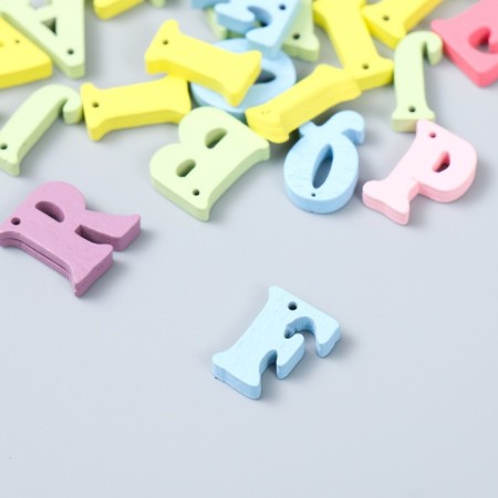 Beads for creativity tree "English alphabet" set of 30 pcs 1.5x1.5x0.3 cm-1