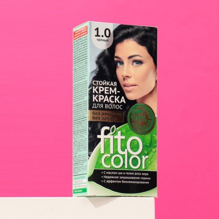 Persistent Hair Cream Fitocolor, Black Tone, 115 ml