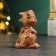 Figure "Dragon Dark" burgundy with gilding, 8cm