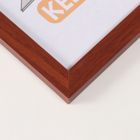 Photo frame 21x30 cm MDF. No. 6 Italian walnut, width. 20 mm, thickness. 12 mm (plastic screen)-1