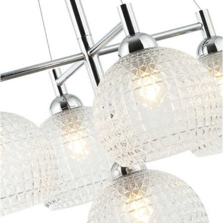 Suspended chandelier Frency 5xe27 40W, size 60x60x57.5-150 cm, color chromium-1