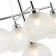 Suspended chandelier Frency 5xe27 40W, size 60x60x57.5-150 cm, color chromium