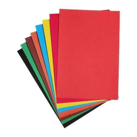 A4 Calligrata set, 8 sheets, 8 colors, moped cardboard and 8 sheets, 8 colors double -sided paper-3