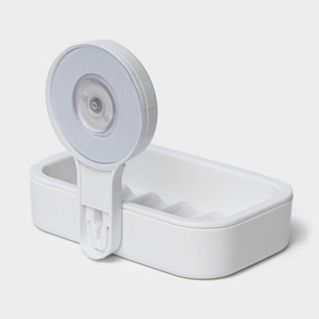 Soap dish on Velcro Dalyana, 12 × 14 × 10 cm, white color-4