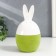 Souvenir Ceramics "Rabbit-Yaiko" Green Flock 15.8x8.5x8.5 cm