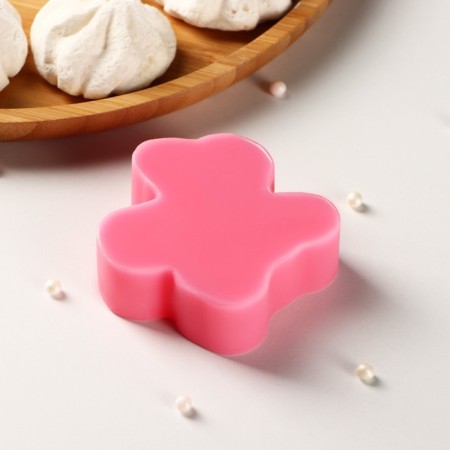 Mold "inflatable poodle", silicone, 7 × 6.8 × 2 cm, pink color-4
