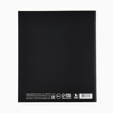Notebook A5, 96 sheets on the paper clip, internal block No. 1 "Anime guy" UV Lac-3