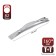 Bracket handle, m/o 160 mm, silver color