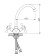 Accoona A4681 kitchen mixer, two -wound, with nut, silumin, chrome