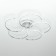 Ceiling chandelier Citilux "Dzhemini" CL229251E, 60x60x13 cm, 5x12W, LED, Gray color.