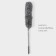 Dust removal brush telescopic Raccoon, 84-280 cm, microfiber, gray color.