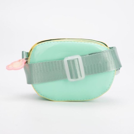 Bag's bag with lightning, external pocket, green color-1