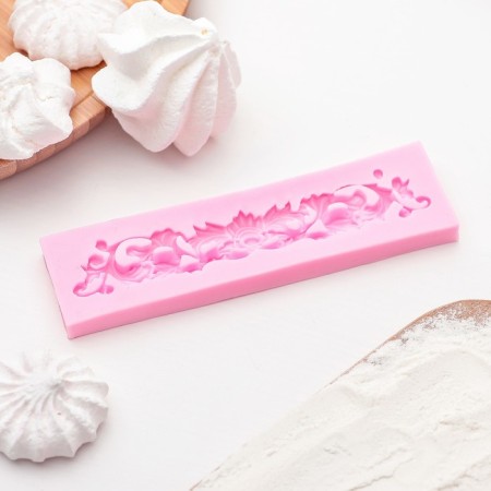 Mold Dolyana "Lepnin", silicone, 13.5 × 3.5 cm, color mix-2