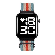 Electronic watch watches with a textile strap, moisture -proof, Mix strap