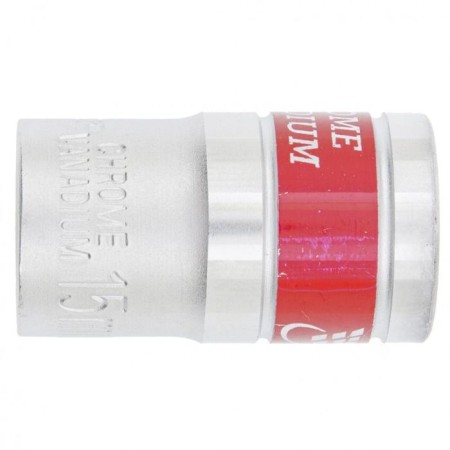End-end head Matrix 13115, 6 granular, chrome, 1/2 ", 15 mm