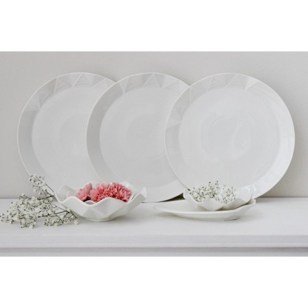Porcelain dish for supply magistro "abundance", 22.5 cm, porcelain, white color-4
