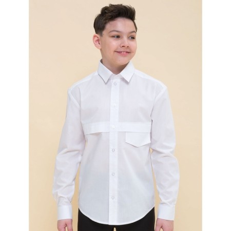 Surchachka upper for boys, height 128 cm, white color-1