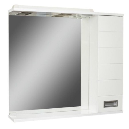 Domino Cube 75 Bathroom Mirror, with backlight, right