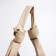 Shopper bag, outer pocket, beige color