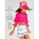T -shirt for girls, height 146 cm, fuchsia color