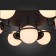 Ceiling EVOLUCE lamp. SL418.402.07. Galio. 7x60 watts, E27, 93x93x30 cm, black color