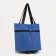 Permanent folding bag on 2 wheels, on the button, the color is blue
