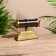 Desktop calendar 14x10x5.7 cm, brass, aluminum