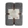 Texrepublic blanket, size 150x200 cm, gray color