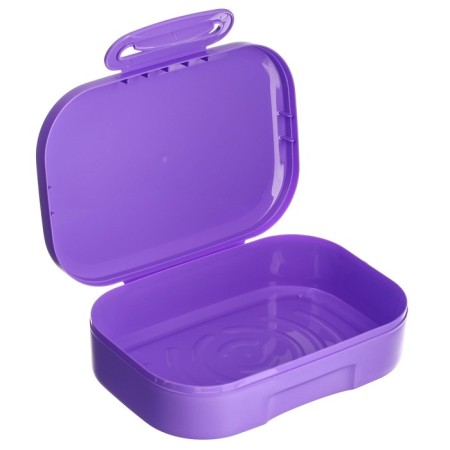 Set of storage container 0.98l and water bottle with a loop 0.4l, lilac color-5