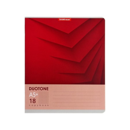 Notebook of 18 sheets in the Erichkrause Duotone Next cage, covered cartoon, block offset, whiteness 100%, mix-3