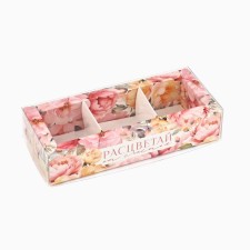 Box for 3 sweets with cells “Blave”, 14.5 x 6 x 3 cm