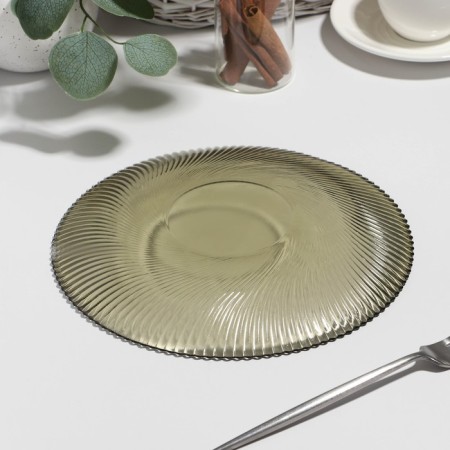 ALETERY plate, D = 26 cm, h = 2.5 cm, haze-2