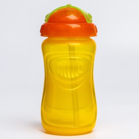 Children's stroke with silicone tube, 340 ml., Mix colors-6