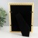 Photo frame metal, glass 13x18 cm "Triad" Rhinestones gold 15x20 cm