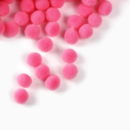 Pompons for creativity and decor "Pink", 55 grams-4