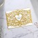 Wedding invitation "To our wedding" (gold color), 18.4 x 13 cm