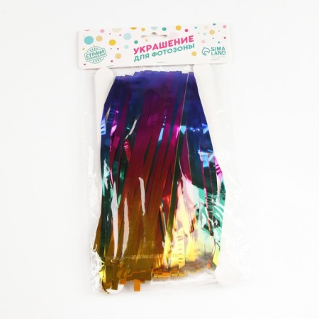 Festive curtain "Rain", p. 200 x 100 cm, rainbow-1