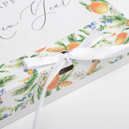 Folding Gift Box "Mandarins", 20 x 18 x 5 cm, New Year-1