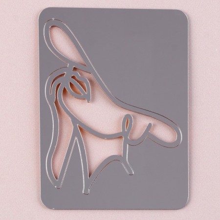 Decoration for the cake "Girl in a hat", color gold-1