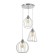 Bayerlux lamp "Batista" 3x40W E27 chrome 37x37x90cm